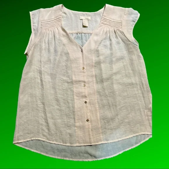 H&M Conscious Collection Button Down Top - Picture 1 of 11